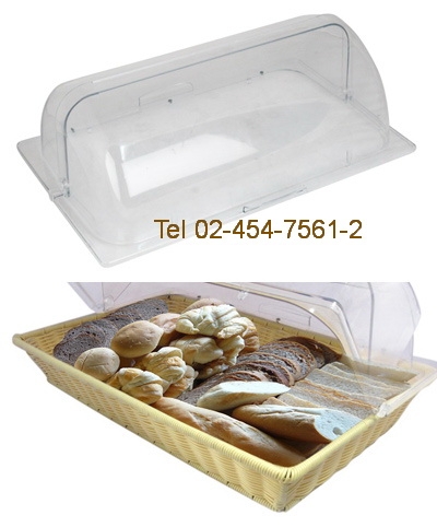 AK-110:ตะกร้าขนมปังทรงเหลี่ยมมีฝาครอบ 
Bread basket-AK55